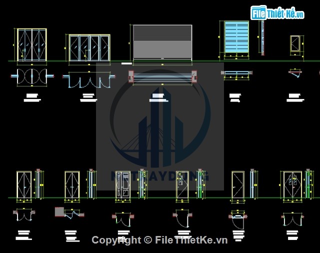 File thiết kế Các mẫu cửa ra vào đẹp - thư viện hình vẽ cad
